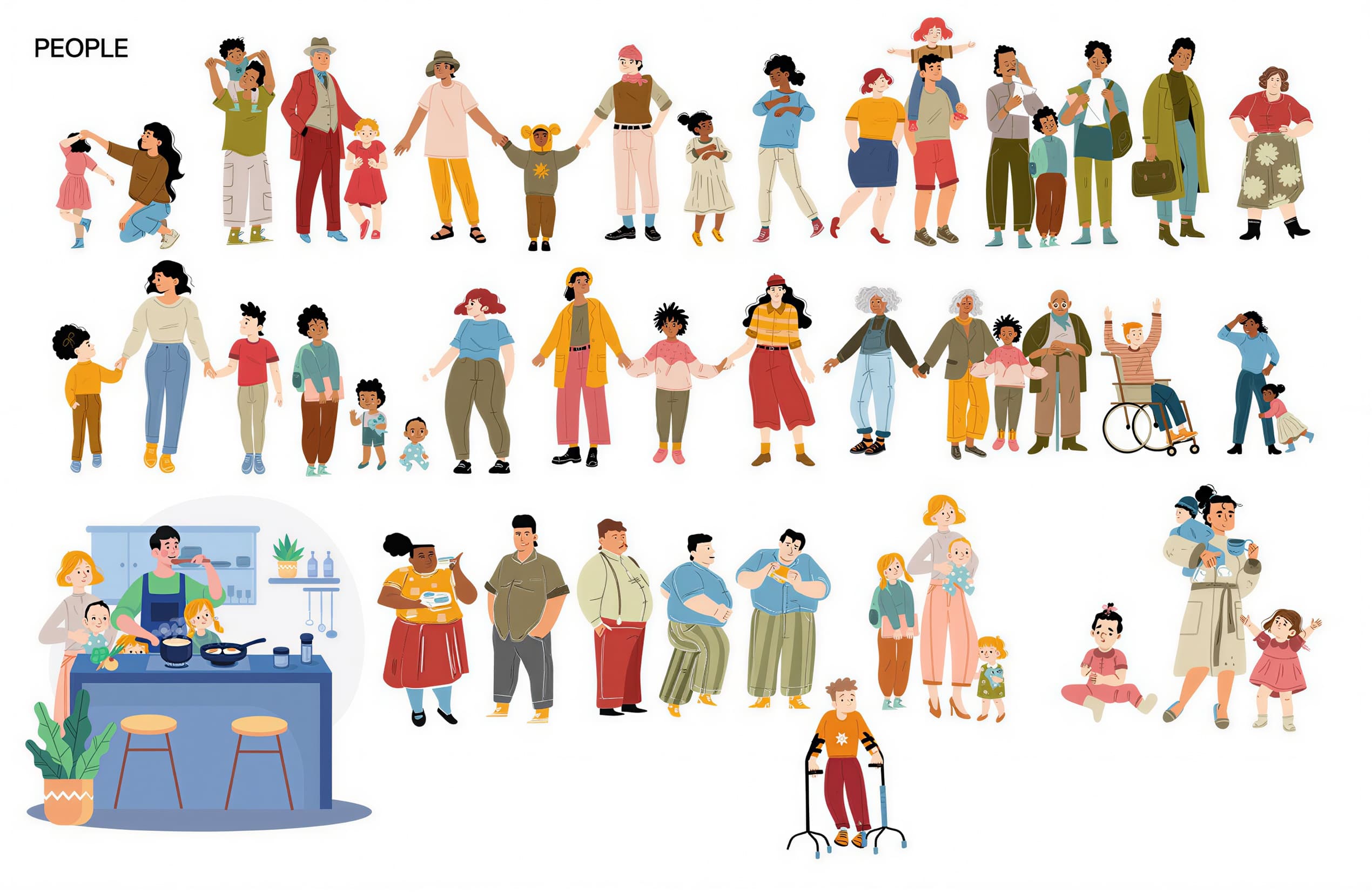 Ilustraciones de personajes